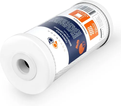 Vista 5 de Aquaboon Paquete de 4 cartuchos de repuesto de filtro de agua de sedimentos para heridas de cuerda de 5 micrones de 10 x 4.5 pulgadas y cartucho
