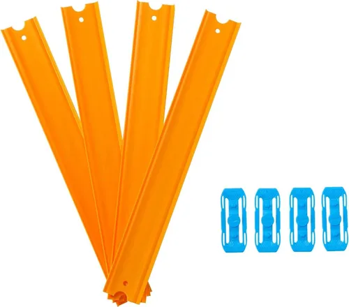 Vista 4 de HOT Wheels TB pista recta naranja