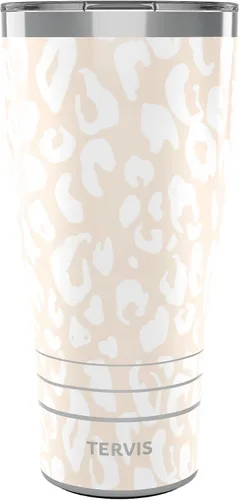 Vista 18 de Tervis Leopard Collection - Vaso aislado de doble pared hecho en Estados Unidos mantiene las bebidas frías y calientes, 16 onzas, paquete de 4