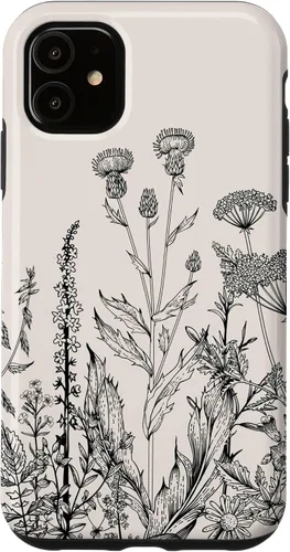 Vista 8 de iPhone 16 Cute Wildflowers Pattern Design Floral Case
