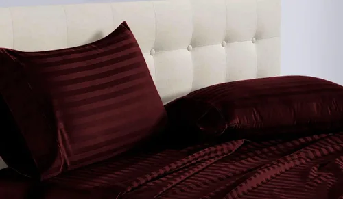 Vista 34 de Epic Cotton 100% algodón egipcio, juego de sábanas de 4 piezas de cama de agua sin adjuntar de 1000 hilos, tamaño Queen, bolsillo profundo de 15