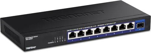 Vista 10 de Carcasa de plástico interruptor Trendnet GREENnet de Unmanaged Gigabit escritorio, Negro, 1