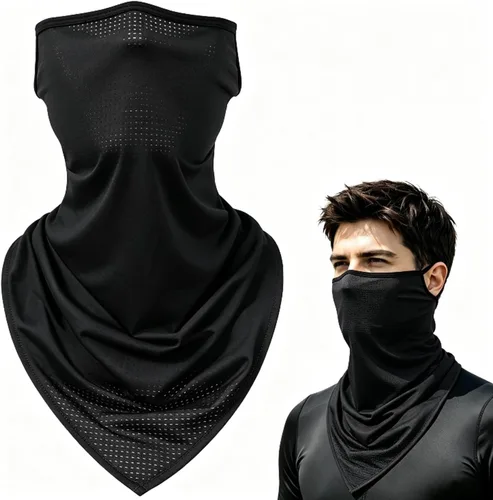 Vista 11 de Pasamontañas para esquí, forro para braga de cuello de casco de motocicleta, media máscara de secado rápido