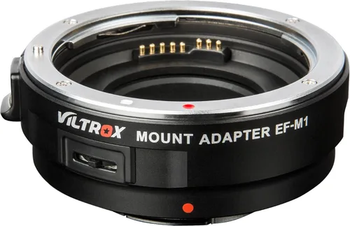 Vista 4 de VILTROX Adaptador de montaje de lente EF-M1 Anillo convertidor de lente de enfoque automático compatible con lente de montaje EF/EF-S a cámara M43