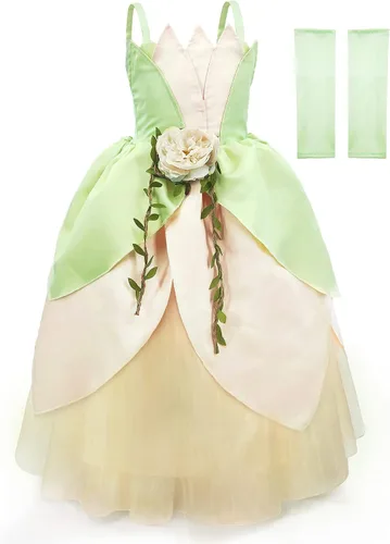 Vista 6 de TYHTYM Princess Costumes Little Girls Dress Up Fancy Halloween Christmas Party