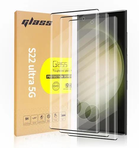 Vista 11 de Paquete de 3 protectores de pantalla de vidrio templado aplicables para Samsung Galaxy Note 10plus de 6.8 pulgadas, compatible con identificación