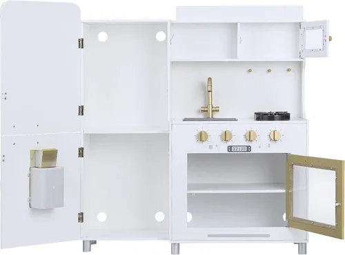 Vista 6 de Teamson Kids - Juegos de cocina para niños, juego de cocina para niñas pequeñas de 2 a 6 años, juguetes de cocina para niños de 4 a 8 años, Little