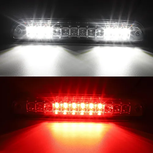 Vista 3 de Partsam Luz de freno de montaje alto LED de tercera luz de freno de repuesto para F250 F350 F450 F550 1999-2016/Ranger/serie B Tercera luz de freno
