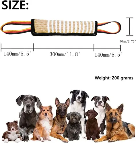 Vista 3 de Clysoru Juguete de yute resistente para perros