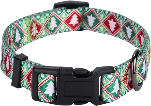 Vista 8 de Collar de perro para perros pequeños con patrón floral para hembras y perros, talla S A1_Girasol
