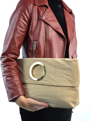Vista 3 de ESSEX GLAM Bolso de mano sintético plegable para mujer