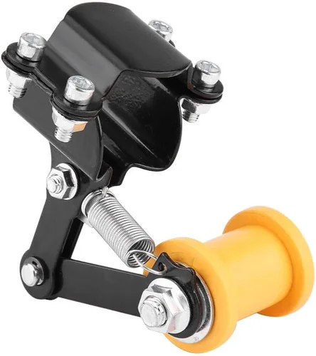 Vista 2 de Tensor de cadena, tensor de cadena ajustador, perno en rodillo, accesorios modificados para motocicleta, herramienta universal (negro)