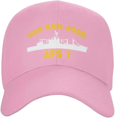 Vista 2 de USS S-A-N J-O-S-E AFS 7 Flag-Baseball Caps-Denim Hats Cowboy Knit hat Fisherman's hat