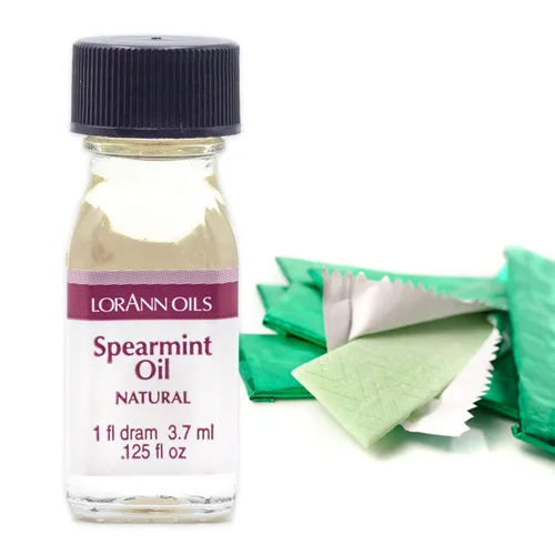 Vista 2 de LorAnn Spearmint Oil SS, sabor natural, 1 botella de dram (0.0125 fl oz - 0.1 fl oz - 1 cucharadita)