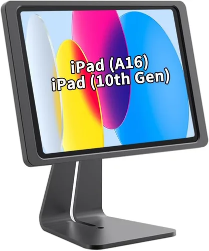 Vista 13 de Soporte magnético en el escritorio con funda de carga A6 para iPad mini (A17 Pro, A15 Bionic) de 8.3 pulgadas, forma clásica de L, base de metal