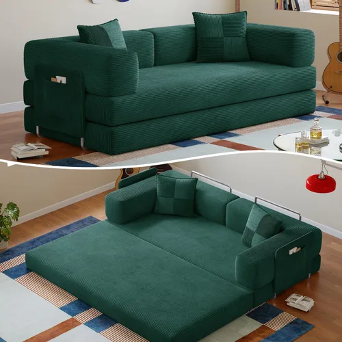 Vista 16 de Sofá cama sin hueso de 78.8 pulgadas para sala de estar, sofá