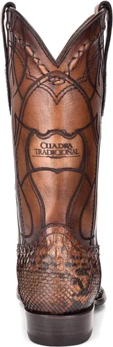 Vista 5 de Cuadra Botas Western para hombre en piel auténtica pitón, 1J1NPH