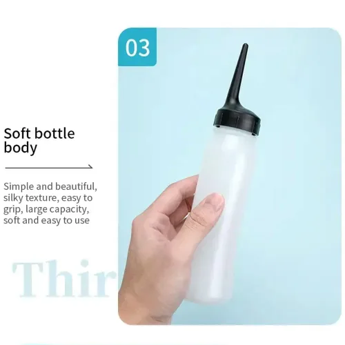 Vista 6 de FILFEEL Botella de champú, 8.5 fl oz Peluquería de gran capacidad de peluquería Recipiente recargable Spray Champú Pot