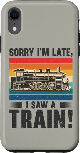 Vista 24 de Funda para iPhone 13 Pro Max Train Railroad Locomotora de tren de vapor para motor Trainspotting