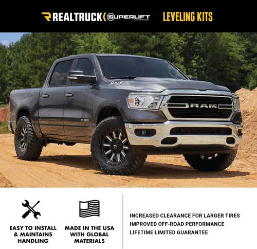 Vista 3 de SUPERLIFT SUSPENSION Kit de nivelación de 2 pulgadas para Ford F-250/F-350 Espaciadores de bobina 40031 Compatible con Ford F-250 / F-350