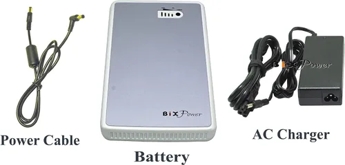 Vista 5 de Pack de batería recargable BiXPower, alta capacidad de 96 watt hora (o 26.000 micro amperios). multi salidas (5V, 9~12V, 16V/19V/24V) - BiXPower BP90