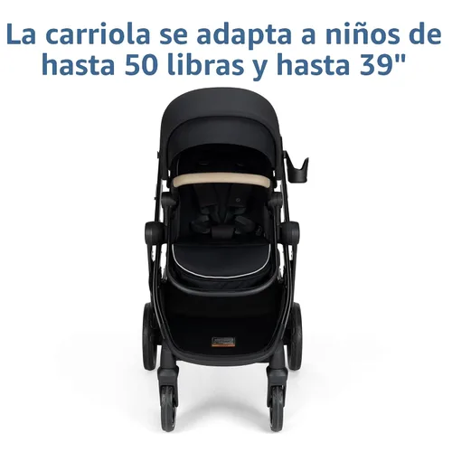 Vista 10 de Maxi-Cosi Zelia Pro - Sistema de viaje 5 en 1 con asiento de automóvil Mico Pro y cochecito de bebé, asiento reversible, ruedas grandes, mango