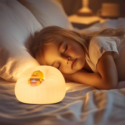 Vista 6 de Luces nocturnas para niños, lámpara táctil recargable de 3 brillos para cuarto de bebé 3 brillo ajustable, apagado automático, control táctil