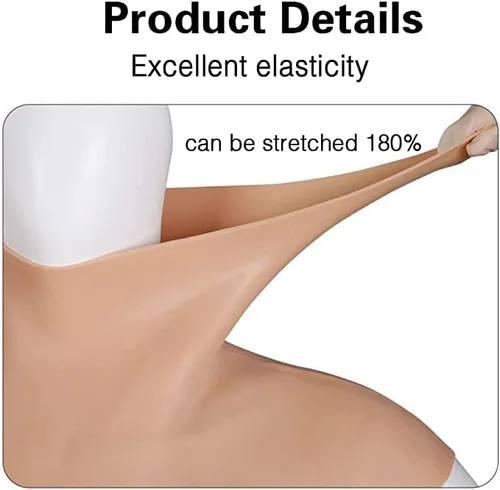 Vista 6 de U-CHARMMORE Body de silicona de 4 generación con brazos, copa en D, tetas artificiales