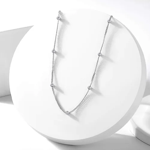Vista 9 de Silvora Gargantilla para mujer, plata de ley, estrellas de luna dorada de 18 quilates, dije de cruz para adolescentes y niñas con embalaje delicado