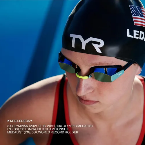Vista 4 de TYR Gafas de natación para adultos Black Ops 140 EV Reducción de arrastre de perfil bajo Vista periférica de 140 grados Juntas de silicona