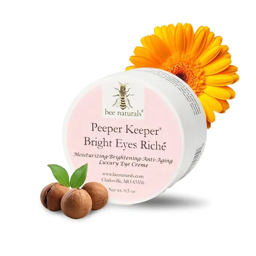 Vista 7 de Bee Naturals Peeper Keeper Bright Eyes Firming Crème - Crema para Ojos Brillantes y Reafirmante Enriquecida con Cafeína para Reducir la Hinchazón