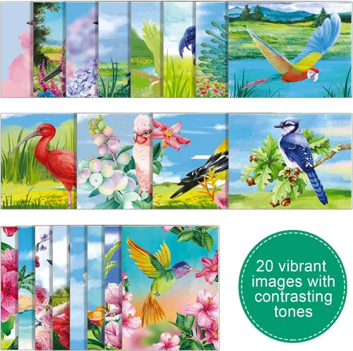 Vista 5 de Colarr 20 piezas de productos de demencia para aves de edad avanzada, reutilizables, juguetes de pintura al agua, actividades para personas mayores