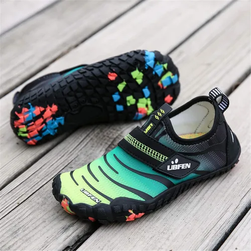Vista 4 de UBFEN - Zapatos para el agua para niños y niñas, acuáticos y livianos, de secado rápido para ir a la playa, practicar deportes y natación, es como