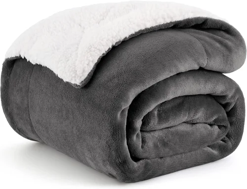 Vista 15 de Bedsure GentleSoft - Manta de forro polar Sherpa para sofá, manta de Navidad gruesa y cálida para invierno, manta de felpa suave y esponjosa como