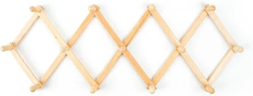 Vista 8 de Fox Run Estante de pared extensible de madera de haya para tazas de café