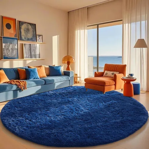 Vista 30 de Ophanie - Alfombras para sala de estar, antideslizante y suave, de felpa grandes y peludas para dormitorio, peludas para niños y niñas, decoración
