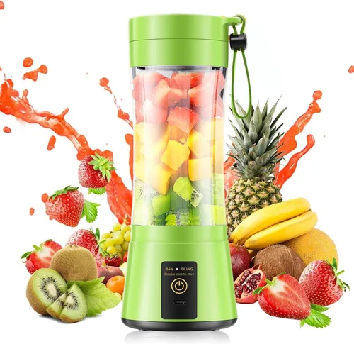 Vista 11 de Mini licuadora portátil personal de 12 oz - Licuadora de tamaño pequeño Púrpura