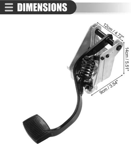 Vista 6 de Motoforti Conjunto de pedal de embrague diésel, para Ford F250 F350 F450 F550 Super Duty 7.3L 1999 2000 2001 2002 2003, YC3Z-7B633-BA, pedales