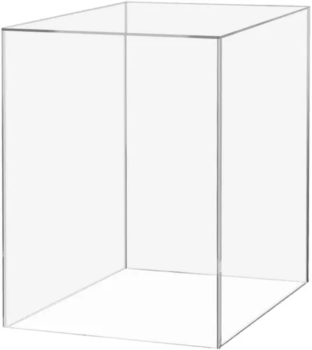 Vista 35 de Elevador de productos al por menor o contenedor de almacenamiento de mercancía 6 "Caja de exhibición de acrílico transparente con un lado abierto