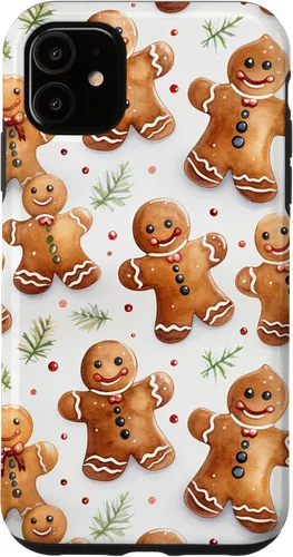 Vista 8 de Christmas Gingerbread Man Pattern for Girls Cute Xmas Baking Case for iPhone 17
