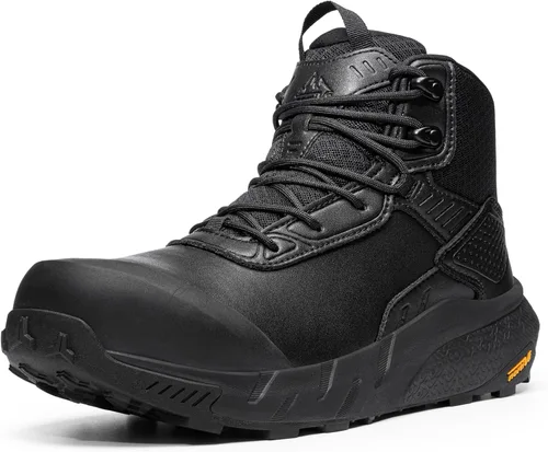 Vista 11 de NORTIV 8 Composite Toe Work Boots for Men Waterproof Marrón