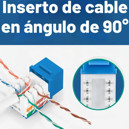 Vista 7 de Everest easyJACK - Herramienta Keystone de Terminación Rápida en Ángulo de 90° - Herramienta de Ponchado de Red que Ahorra Tiempo - Para Usar