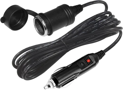 Vista 12 de Cable de extensión para encendedor de cigarrillos de 12 V, 12 pies, cargador de automóvil, enchufe macho a enchufe hembra, cable de extensión