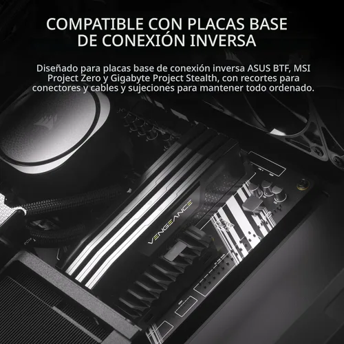 Vista 9 de [Usado] CORSAIR 4000D RS Frame Modular de alto flujo de aire para torre media de PC – 3 ventiladores CORSAIR RS – Sistema de montaje de ventilador
