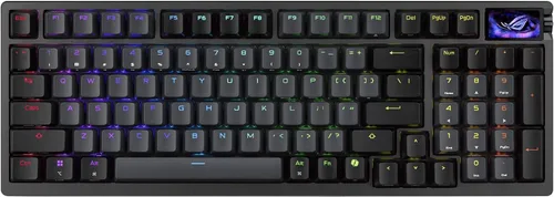 Vista 16 de ASUS ROG Azoth 96 HE Teclado inalámbrico para juegos con efecto Hall – 96% tamaño completo, trimodo, interruptor magnético intercambiable en Negro