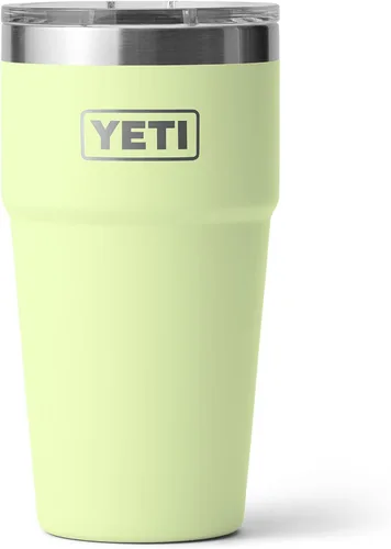 Vista 34 de YETI Rambler - Vaso apilable de 20 onzas, acero inoxidable, aislado al vacío con tapa MagSlider Verde mar