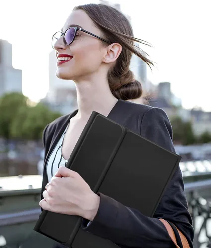 Vista 8 de Harvopu Funda compatible con iPad de 11ª y 10ª generación con teclado, funda tipo folio con soporte para Pencil, trackpad multitáctil