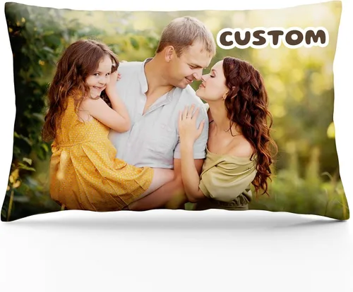 Vista 8 de Bemaystar Almohada personalizada con imagen, almohada personalizada con foto, funda de almohada personalizada con foto, regalos personalizados