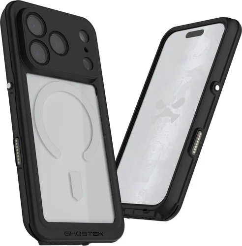 Vista 35 de Ghostek NAUTICAL funda delgada para iPhone 14 Plus a prueba de golpes impermeable con protector de pantalla y imán MagSafe con carga inalámbrica