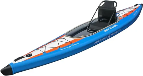 Vista 4 de Advanced Elements - Kayak inflable AirVolution™, con bolsa de ruedas y bomba